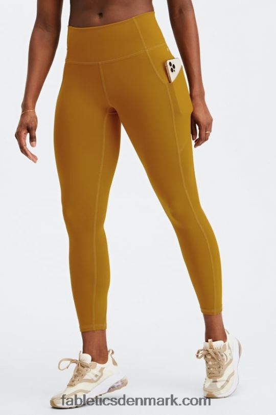 Fabletics Kvinder oasis pureluxe højtaljet 7/8 legging 53 PNX2T812 mørk bronze