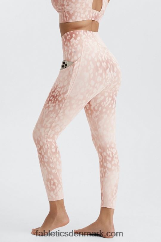 Fabletics Kvinder oasis pureluxe højtaljet 7/8 legging 54 PNX2T817 sand plettet