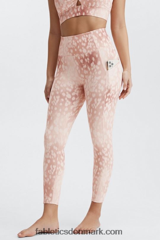 Fabletics Kvinder oasis pureluxe højtaljet 7/8 legging 54 PNX2T817 sand plettet