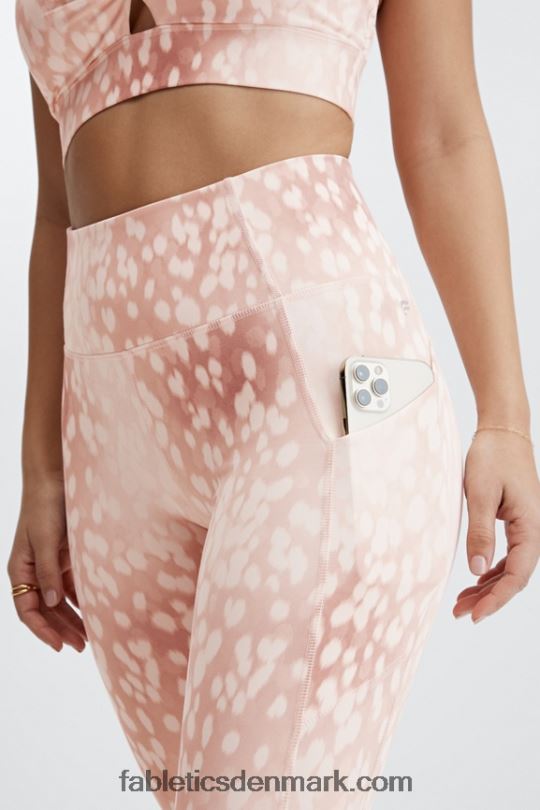 Fabletics Kvinder oasis pureluxe højtaljet 7/8 legging 54 PNX2T817 sand plettet