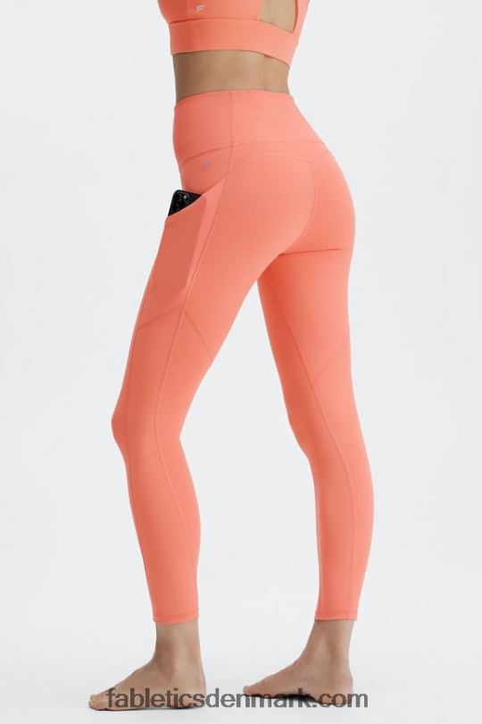 Fabletics Kvinder oasis pureluxe højtaljet 7/8 legging 55 PNX2T819 koral dis