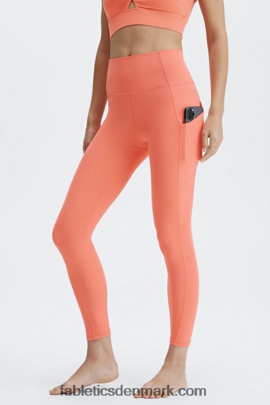 Fabletics Kvinder oasis pureluxe højtaljet 7/8 legging 55 PNX2T819 koral dis
