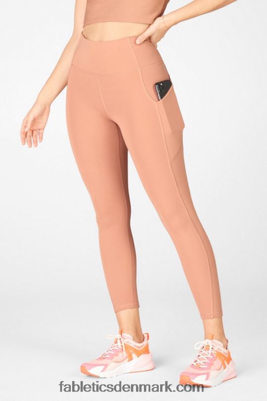 Fabletics Kvinder oasis pureluxe højtaljet 7/8 legging 55 PNX2T822 ahorntræ