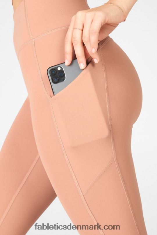 Fabletics Kvinder oasis pureluxe højtaljet 7/8 legging 55 PNX2T822 ahorntræ