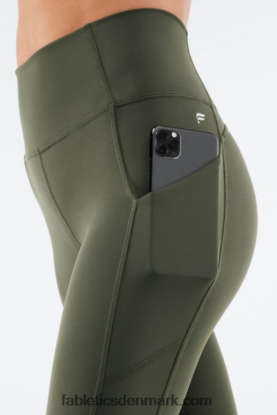 Fabletics Kvinder oasis pureluxe højtaljet 7/8 legging 56 PNX2T826 hær