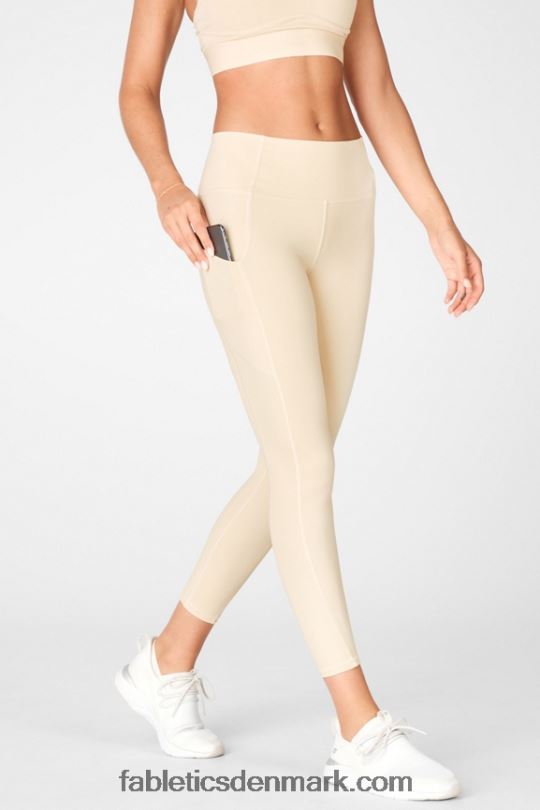 Fabletics Kvinder oasis pureluxe højtaljet 7/8 legging 56 PNX2T827 flødepust