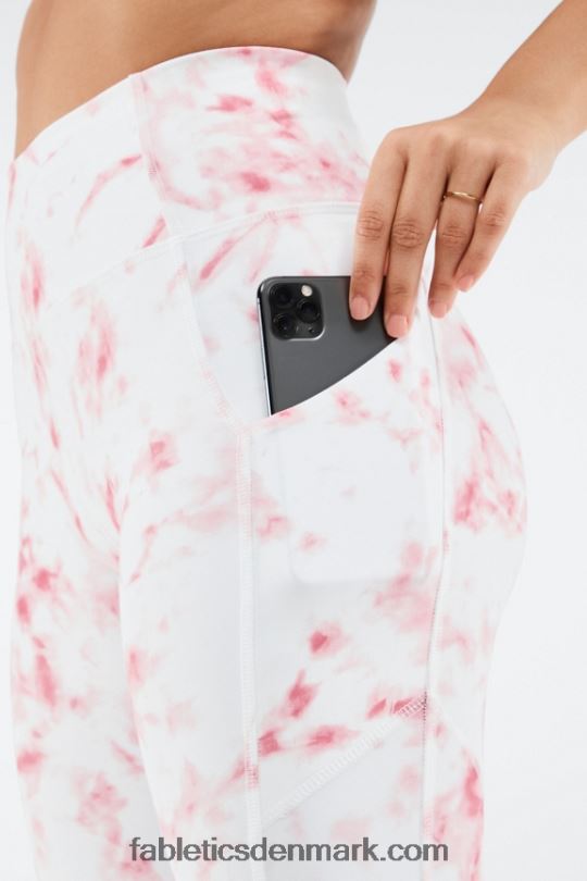 Fabletics Kvinder oasis pureluxe højtaljet 7/8 legging 81 PNX2T1145 rød røget marmor