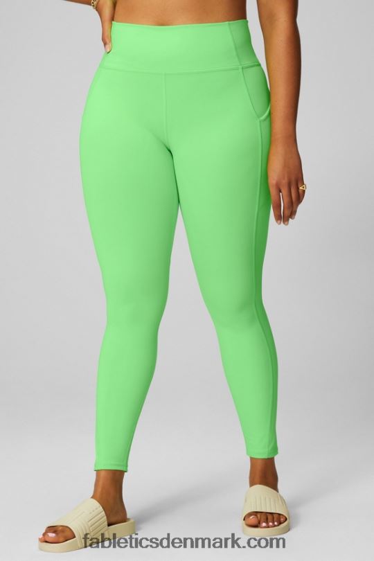 Fabletics Kvinder oasis pureluxe højtaljet legging 68 PNX2T902 mintglødende neon