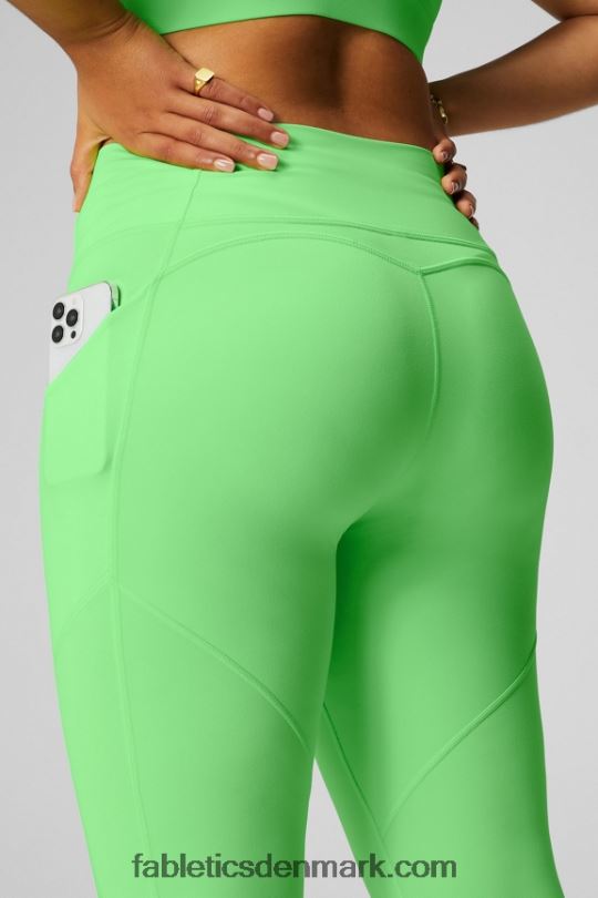 Fabletics Kvinder oasis pureluxe højtaljet legging 68 PNX2T902 mintglødende neon