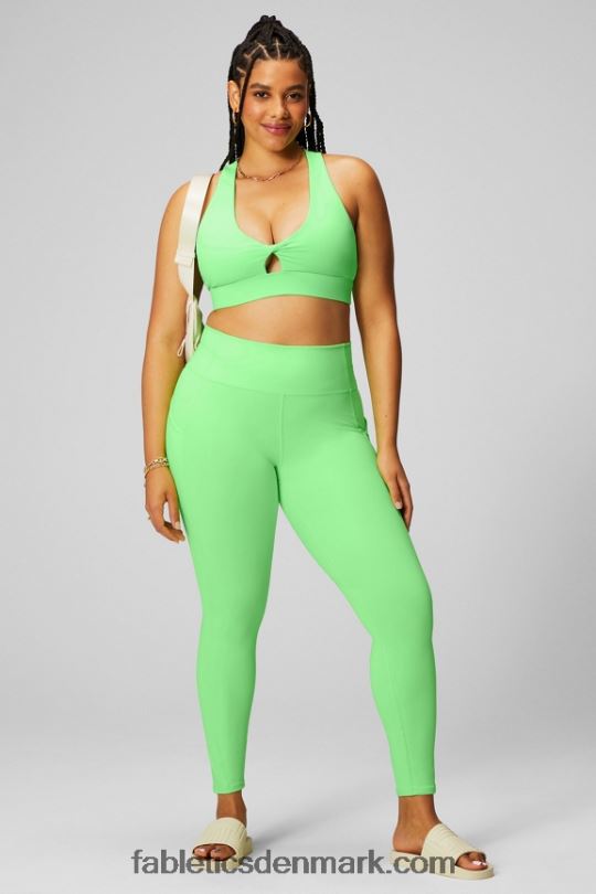 Fabletics Kvinder oasis pureluxe højtaljet legging 68 PNX2T902 mintglødende neon