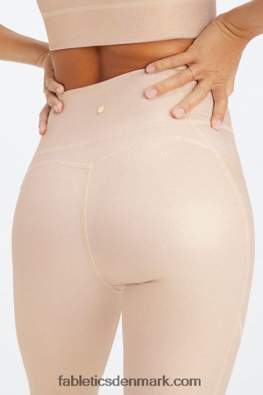Fabletics Kvinder oasis pureluxe højtaljet legging 69 PNX2T907 guld hologram