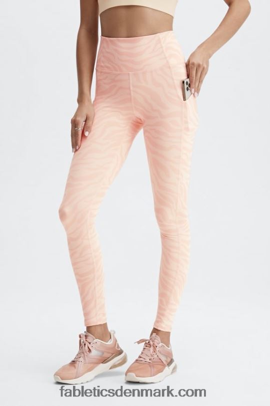 Fabletics Kvinder oasis pureluxe højtaljet legging 70 PNX2T912 sand zebraslag