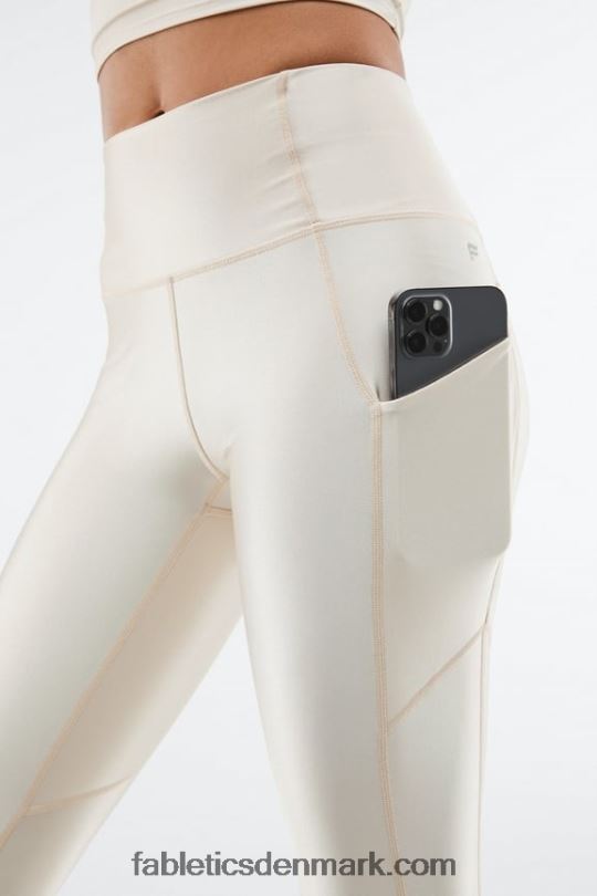 Fabletics Kvinder oasis pureluxe højtaljet shine 7/8 legging PNX2T898 grå tåge skinne
