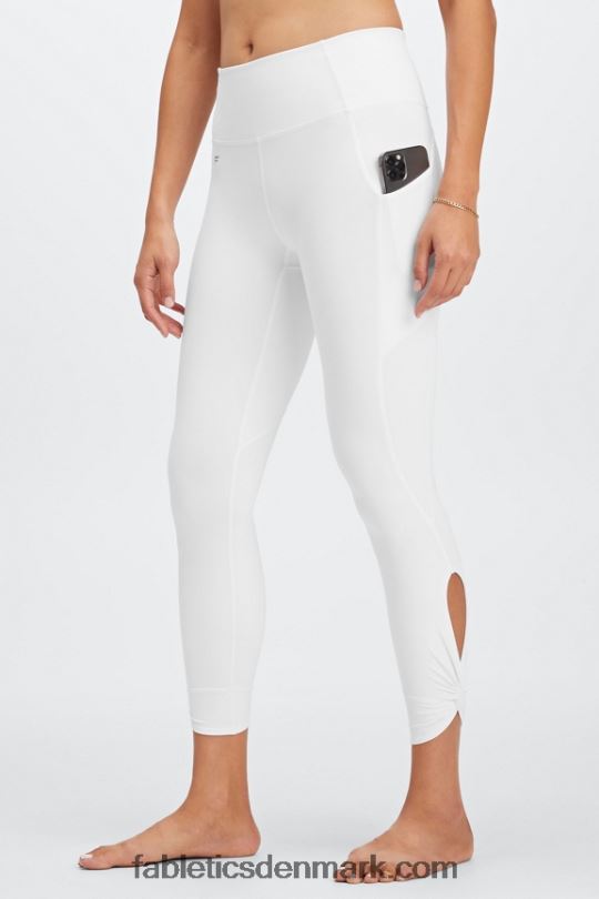Fabletics Kvinder oasis pureluxe højtaljet twist 7/8 legging PNX2T1136 hvid
