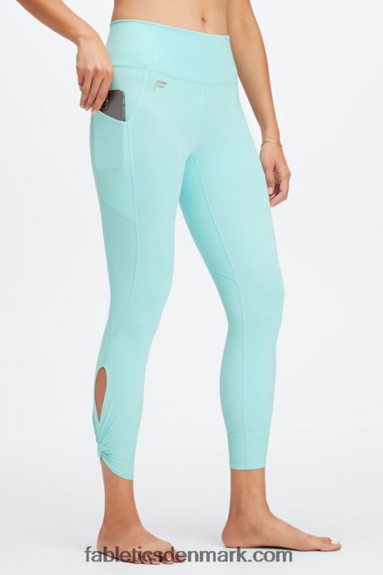Fabletics Kvinder oasis pureluxe højtaljet twist 7/8 legging PNX2T1137 krystal bølge