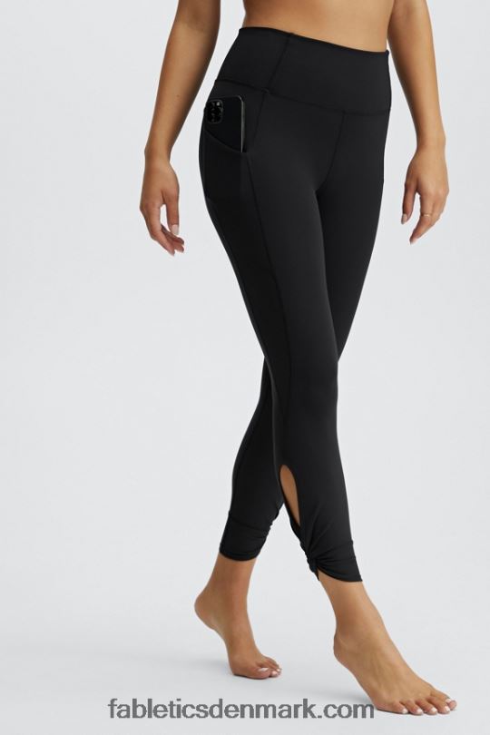 Fabletics Kvinder oasis pureluxe højtaljet twist 7/8 legging PNX2T1139 sort