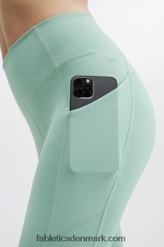 Fabletics Kvinder oasis pureluxe højtaljet twist 7/8 legging PNX2T1141 Hav skum