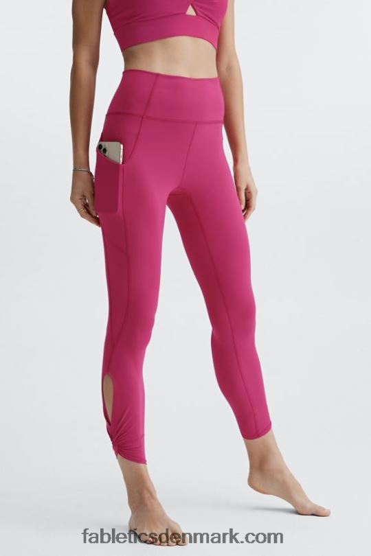 Fabletics Kvinder oasis pureluxe højtaljet twist 7/8 legging PNX2T1142 sangria