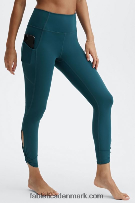 Fabletics Kvinder oasis pureluxe højtaljet twist 7/8 legging PNX2T1143 midnatsbølge