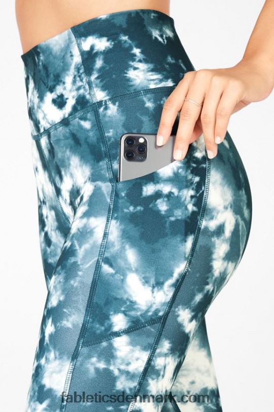 Fabletics Kvinder oasis pureluxe højtaljet twist 7/8 legging PNX2T1146 grotte magma