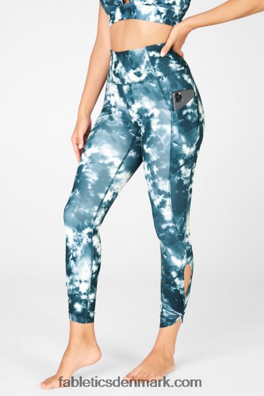 Fabletics Kvinder oasis pureluxe højtaljet twist 7/8 legging PNX2T1146 grotte magma