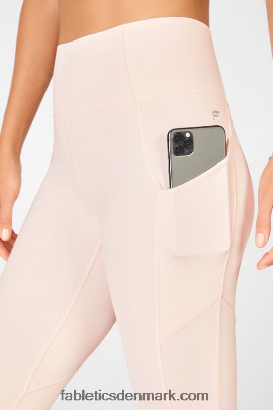 Fabletics Kvinder oasis pureluxe højtaljet twist 7/8 legging PNX2T1148 lyserød frost