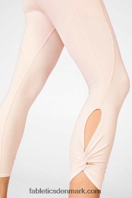 Fabletics Kvinder oasis pureluxe højtaljet twist 7/8 legging PNX2T1148 lyserød frost