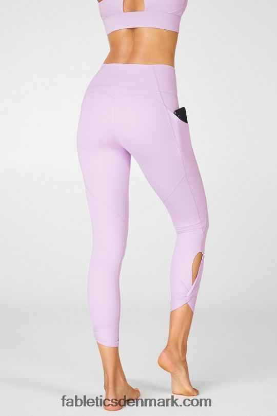 Fabletics Kvinder oasis pureluxe højtaljet twist 7/8 legging PNX2T1150 himmellilla