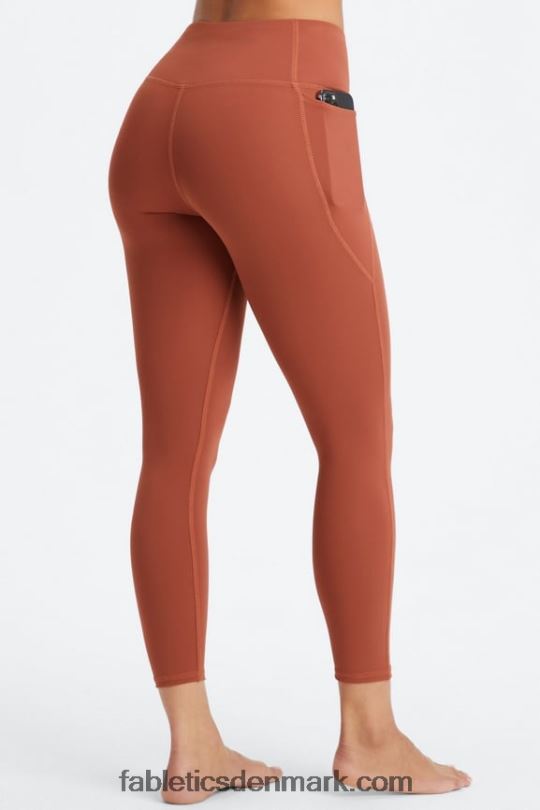 Fabletics Kvinder oasis pureluxe hw crossover 7/8 legging PNX2T928 mahogni