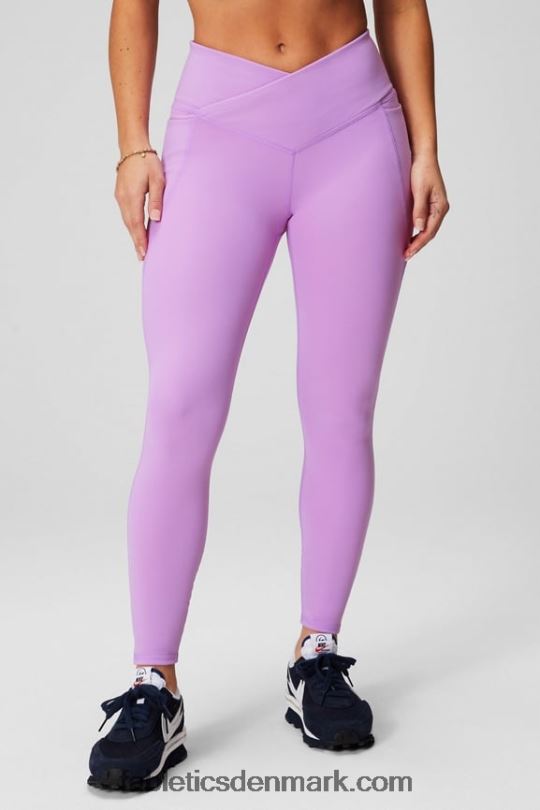 Fabletics Kvinder oasis pureluxe hw crossover 7/8 legging PNX2T930 krystal hule