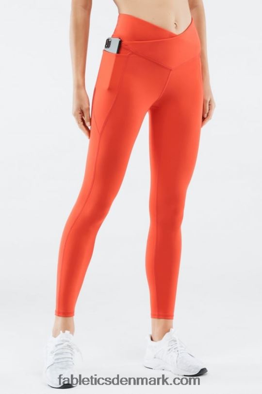 Fabletics Kvinder oasis pureluxe hw crossover 7/8 legging PNX2T935 bål