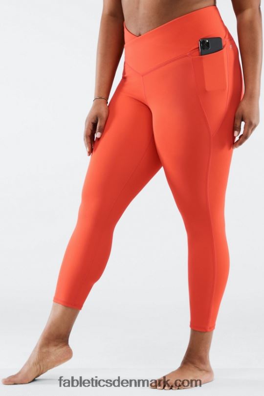 Fabletics Kvinder oasis pureluxe hw crossover 7/8 legging PNX2T936 bål