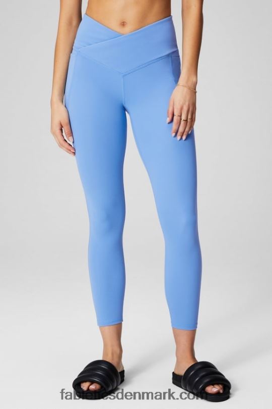 Fabletics Kvinder oasis pureluxe hw crossover 7/8 legging PNX2T947 surf blå
