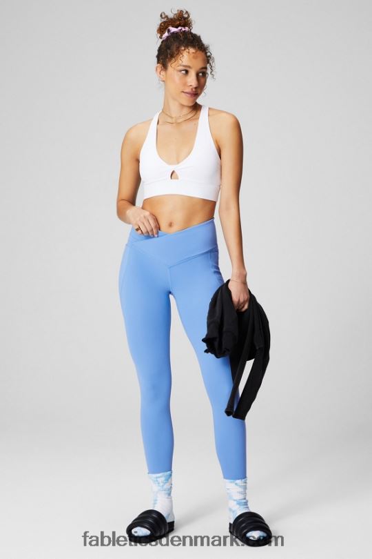 Fabletics Kvinder oasis pureluxe hw crossover 7/8 legging PNX2T947 surf blå