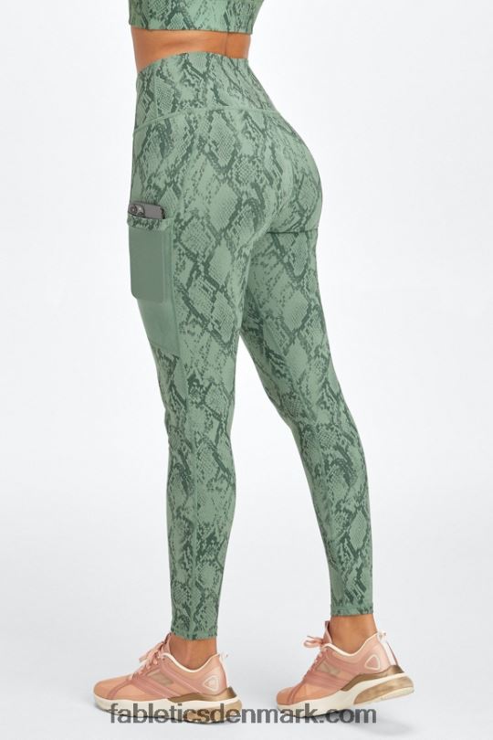 Fabletics Kvinder on-the-go powerhold højtaljet legging 40 PNX2T747 elektrisk kirsebærleopard/elektrisk kirsebær