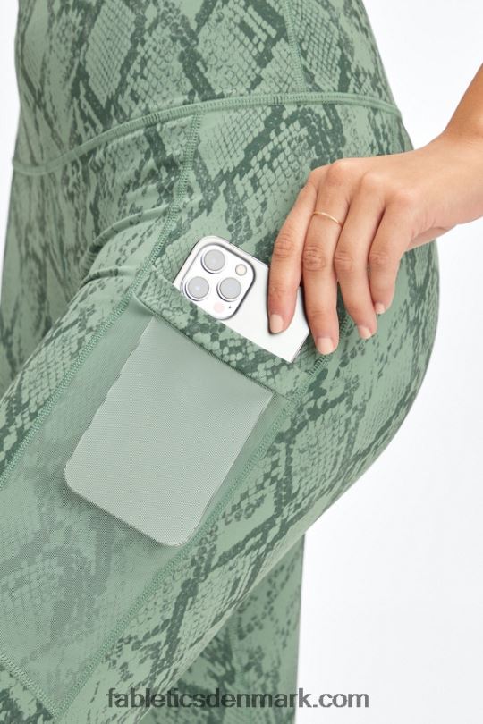 Fabletics Kvinder on-the-go powerhold højtaljet legging 40 PNX2T747 elektrisk kirsebærleopard/elektrisk kirsebær