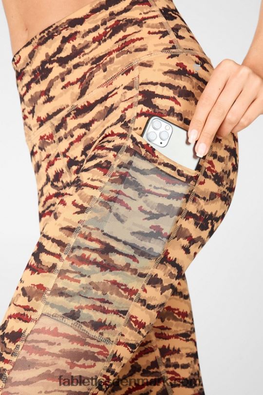 Fabletics Kvinder on-the-go powerhold højtaljet legging 43 PNX2T760 ben/klassisk grå lyng