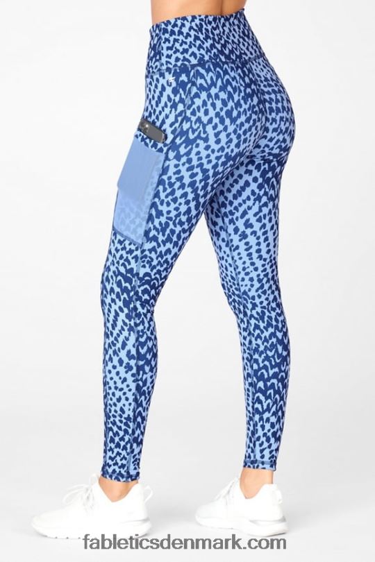 Fabletics Kvinder on-the-go powerhold højtaljet legging 43 PNX2T761 klassisk grå lyng/ben