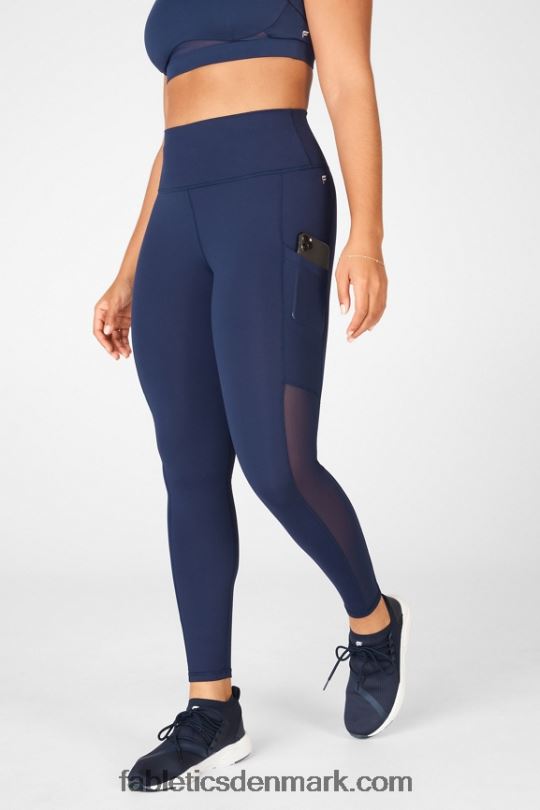 Fabletics Kvinder on-the-go powerhold højtaljet legging 44 PNX2T764 ben/klassisk grå lyng