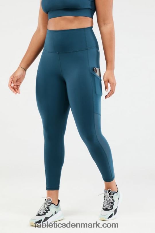 Fabletics Kvinder on-the-go powerhold ultra hw 7/8 legging PNX2T1289 midnatsblomst