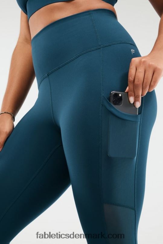 Fabletics Kvinder on-the-go powerhold ultra hw 7/8 legging PNX2T1289 midnatsblomst