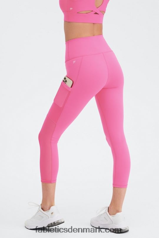 Fabletics Kvinder powerhold højtaljet capri 45 på farten PNX2T769 sort/gløgg tip