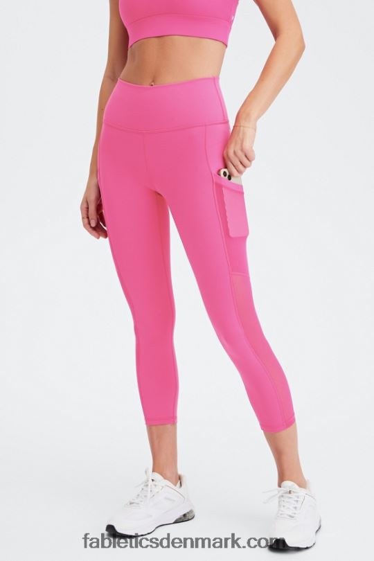 Fabletics Kvinder powerhold højtaljet capri 45 på farten PNX2T769 sort/gløgg tip