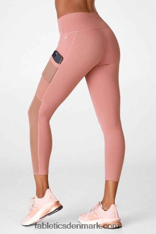 Fabletics Kvinder powerhold højtaljet capri 45 på farten PNX2T771 orkidé røg