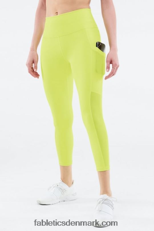 Fabletics Kvinder powerhold højtaljet capri 46 på farten PNX2T773 neon