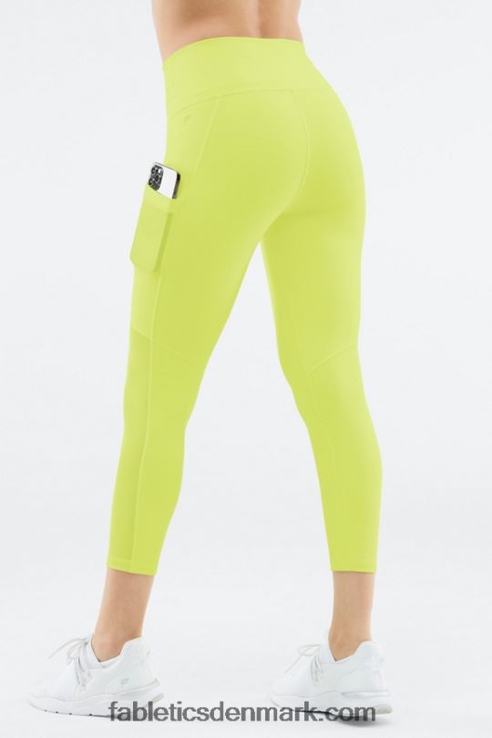 Fabletics Kvinder powerhold højtaljet capri 46 på farten PNX2T773 neon