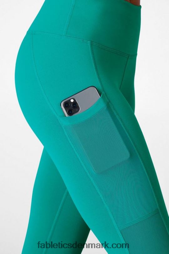 Fabletics Kvinder powerhold højtaljet capri 46 på farten PNX2T774 mørk jade