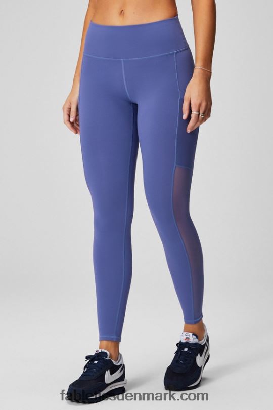 Fabletics Kvinder powerhold højtaljet legging på farten 38 PNX2T736 heatmap leopard/deep navy