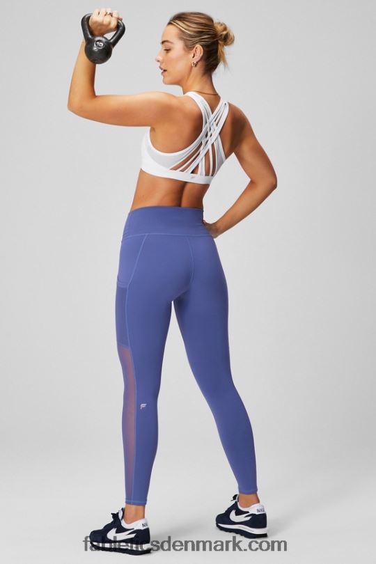 Fabletics Kvinder powerhold højtaljet legging på farten 38 PNX2T736 heatmap leopard/deep navy