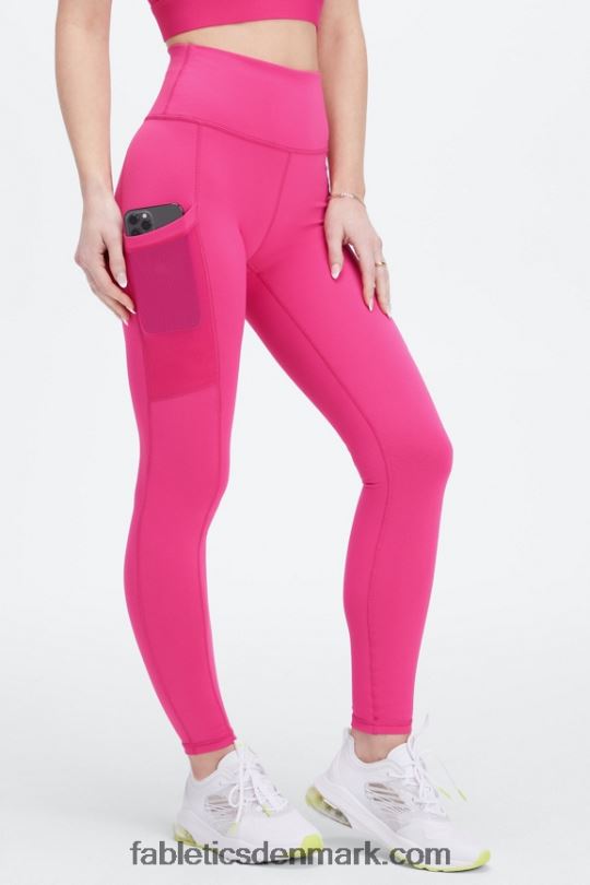 Fabletics Kvinder powerhold højtaljet legging på farten 41 PNX2T749 pilebark/ultraviolet